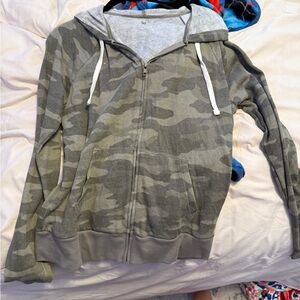 Camo Zip-Up Hoodie